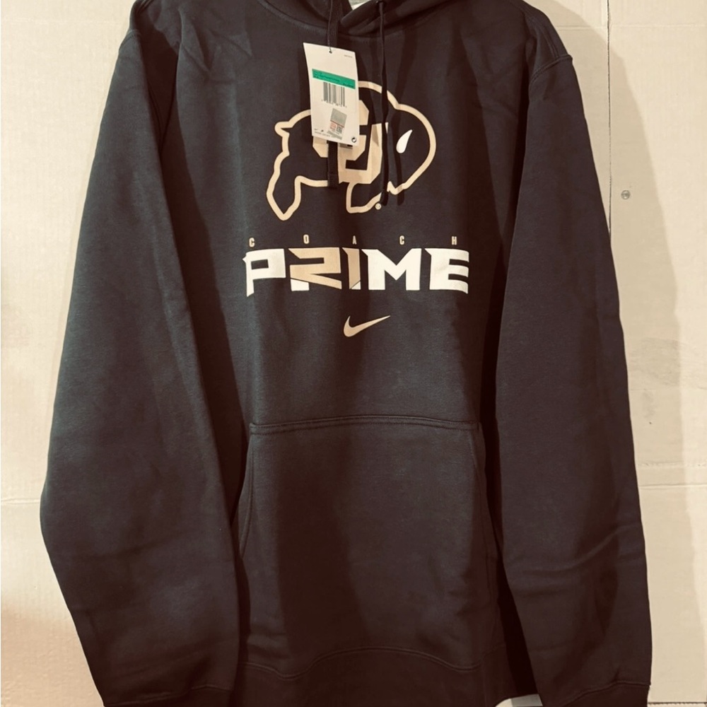 Colorado Buffs Nike Coach Prime Pullover Hoodie/Snapback Hat 
Men Size XL NWT